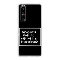 Schotelvod: Sony Xperia 1 III Transparant Hoesje