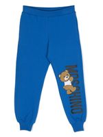 Moschino Kids pantalon de jogging à imprimé Teddy Bear - Bleu - thumbnail