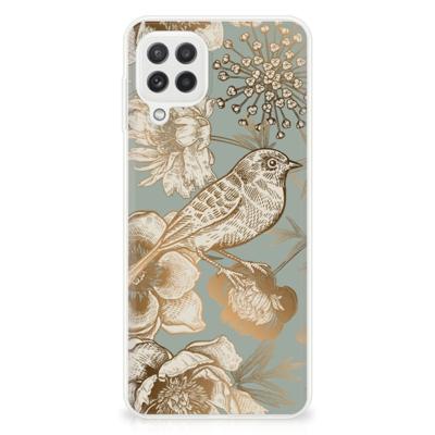 TPU Case voor Samsung Galaxy A22 4G | M22 Vintage Bird Flowers