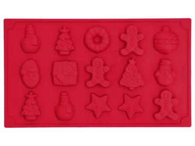 SILVERCREST Siliconen bakvorm of pralinevorm (Pralinevorm Kerst)