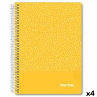 Schrift Imprex Geel A5 80 Lakens (4 Stuks) Schrift Imprex Geel A5 80 Lakens (4 Stuks)