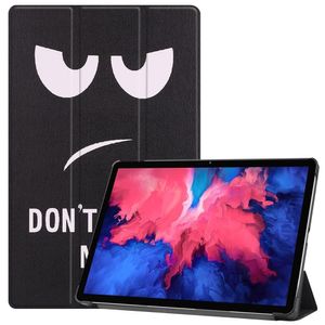 3-Vouw sleepcover hoes - Lenovo Tab P11 / P11 Plus - Don't Touch