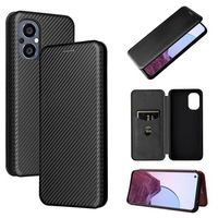 OnePlus Nord N20 5G Flip Case - Koolstofvezel - Zwart