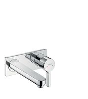 hansgrohe Metris s afdekset wastafelkraan met uitloop 22,5 cm.