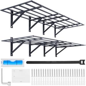 VEVOR set van 2 garageplanken 1830 x 630 x 305 mm gereedschapsopslag 363 kg per laag gereedschapshouder muur 183 x 61 cm plankruimte opbergplanken metalen plank gereedschapsorganizer wandplanken