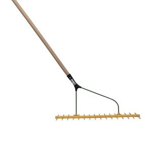 Hooihark dubbel getand schuin met steel