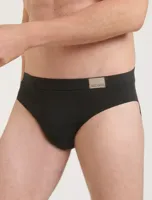2-pack heren heup Slips - GO Natural Brief - Biologisch katoenen heren onderbroeken - Zachte stoffen band