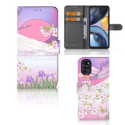 Motorola Moto G22 | Telefoonhoesje | Met pasjeshouder | Bird Flying