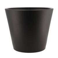 DK Design Bloempot Vinci - zwart mat - voor kamerplant - D28 x H34 cm - Plantenpotten