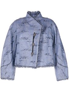 SHIATZY CHEN veste Reminiscence à motif métallisé - Bleu