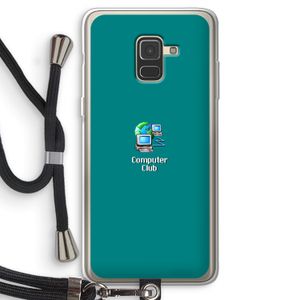 Win98: Samsung Galaxy A8 (2018) Transparant Hoesje met koord