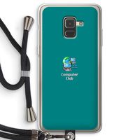 Win98: Samsung Galaxy A8 (2018) Transparant Hoesje met koord
