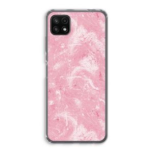 Abstract Painting Pink: Samsung Galaxy A22 5G Transparant Hoesje