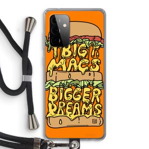 Big Macs Bigger Dreams: Samsung Galaxy A72 5G Transparant Hoesje met koord