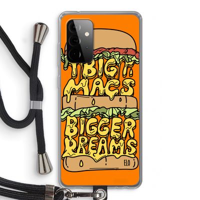 Big Macs Bigger Dreams: Samsung Galaxy A72 5G Transparant Hoesje met koord