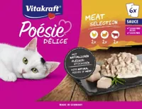 Vitakraft Poésie Délice multipack vlees in saus 6 x 85g