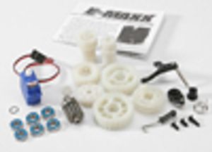 Two speed conversion kit (E-Maxx) (includes wide and close ratio first gear sets, sub-micro servo, and linkage)