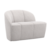 Woood Mojo 2-zits bankje arm links bouclé Ecru Melange