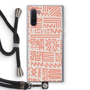 Marrakech Pink: Samsung Galaxy Note 10 Transparant Hoesje met koord