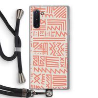 Marrakech Pink: Samsung Galaxy Note 10 Transparant Hoesje met koord