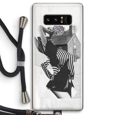 House: Samsung Galaxy Note 8 Transparant Hoesje met koord
