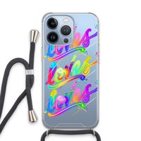 Loves: iPhone 13 Pro Transparant Hoesje met koord