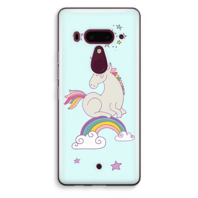 Regenboog eenhoorn: HTC U12+ Transparant Hoesje