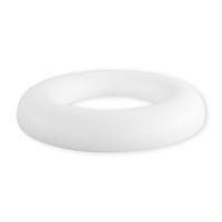 Piepschuim ring/krans - plat - wit - 35 cm - styropor - hobby figuren - DIY - knutselen