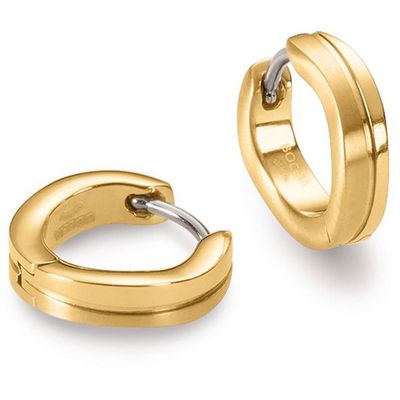 Boccia 0563-06 Oorringen titanium goudkleurig 2 x 10 mm