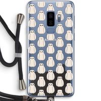 Uilen: Samsung Galaxy S9 Plus Transparant Hoesje met koord