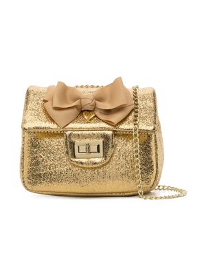 Angel's Face pochette Skyla en cuir à fini métallisé - Or