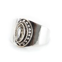 Edelsteen Ring Citrien 925 Zilver "Esahni" (Maat 17) - thumbnail