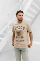 XPLCT Miami T-Shirt Heren Beige - Maat S - Kleur: Beige | Soccerfanshop