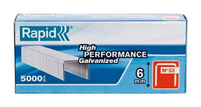 Rapid Nieten 6mm Type 53 Gegalvaniseerd, Box 5000st Lengte 6mm
