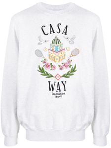 Casablanca sweat Casa Way à broderies en coton - Gris