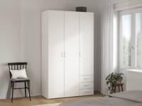 Kast SPACIO 3 deuren 3 lades wit