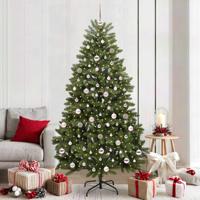 VidaXL Kunstkerstboom met 300 led groen 210 cm pvc en metaal