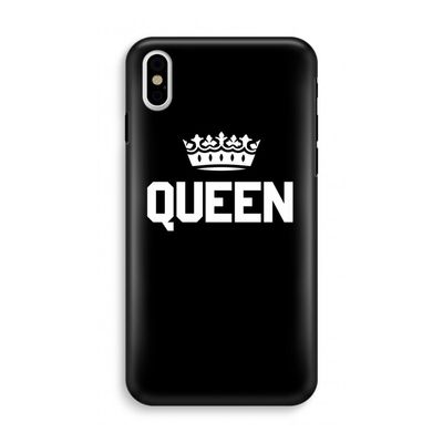 Queen zwart: iPhone X Tough Case