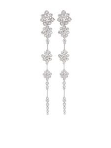 Annoushka boucles d'oreilles Marguerite en or blanc 18ct serties de diamants - Argent