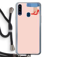 High heels: Samsung Galaxy A20s Transparant Hoesje met koord