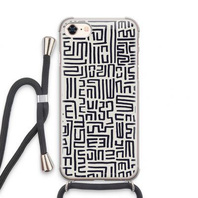Moroccan Print: iPhone 7 Transparant Hoesje met koord