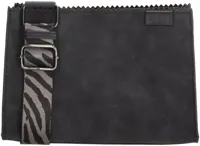 Zebra merel schoudertas zwart