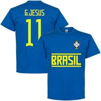 Brazilië G. Jesus 11 Team T-Shirt - thumbnail