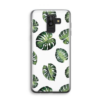 Tropische bladeren: Samsung Galaxy J8 (2018) Transparant Hoesje