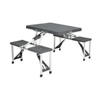 Easy Camp 670410 tuintafel Zwart, Zilver Rechthoekige vorm - thumbnail