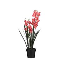 Mica Decorations Cymbidium Kunstplant - H92 x Ø19 cm - Pot - Roze - thumbnail