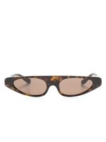 Dolce & Gabbana Eyewear lunettes de soleil Re-Edition Dna à monture papillon - Marron