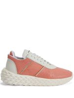 Giuseppe Zanotti baskets Urchin à imprimé peau de python - Orange - thumbnail