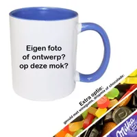 Mok met foto (blauw) - thumbnail