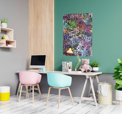 Straatkunst poster modern stijl